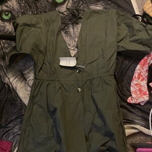 ASOS Curve Olive Green Dress